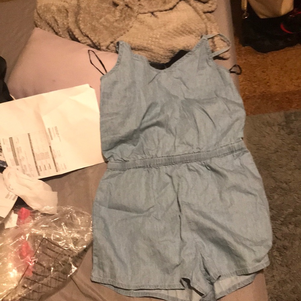 Chambray romper